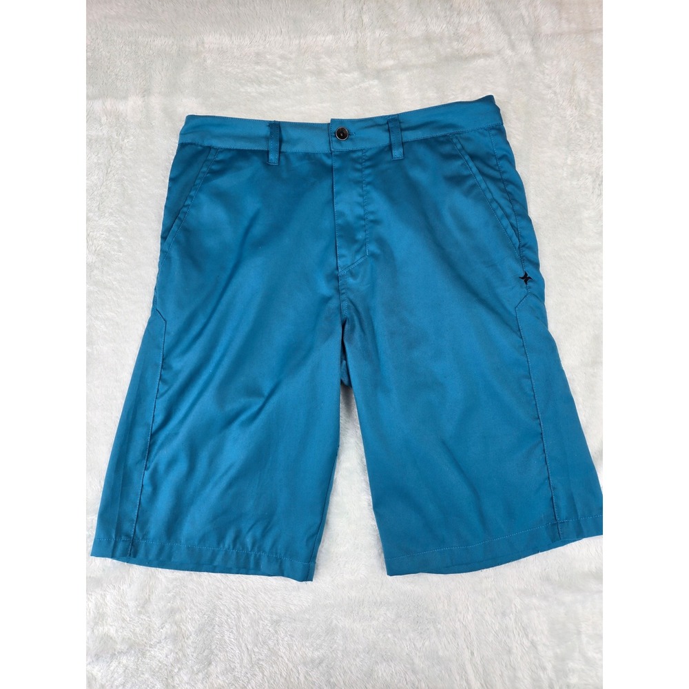 Hurley Mens Teal Blue Walk Shorts Size 30 Polyester MW6050CZ Fall 2008 Skater